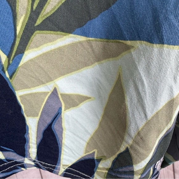 Hang Ten Palm Tree Long Sleeve Swim Top Rashguard UV 50 Size XL - Picture 5 of 6